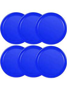 6pcs/Set Air Hockey Pucks, Full Size Heavy Duty Replacement Air Hockey Balls For Game Table Accessories