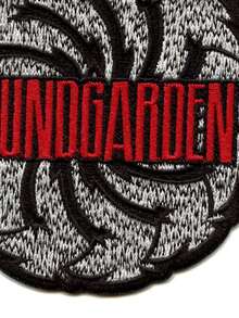 1 pieza Parche con el logotipo en blanco y negro de Soundgarden, banda de rock de Seattle, bordado para planchar - Multicolor - Ver 4