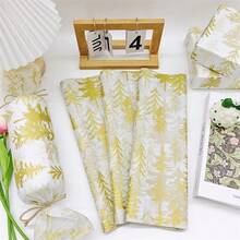 60/30/10 ورقة بنمط رجل الزنجبيل للكريسماس - مقاس 50.8x35.56 سم بتصميم رجل الزنجبيل والنقاط المتداخلة، ورق خفيف الوزن للتغليف الواقي للهدايا، حماية العناصر الهشة، ديكور العطلات (شرائط قصب السكر الزرقاء، نجوم)، ديكورات رجل الزنجبيل، تغليف احتفالي، طراز احتفالي، تغليف موسمي، ديكورات احتفالية، منظمو الحفلات ، ديكورات ، بيجامات ، هدايا ، ديكور - شجرة الصنوبر الذهبية - مشاهدة 3