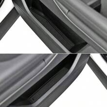 - 8 alfombrillas antipolvo para Range Rover Evoque Accessories 2012 - 2018, consola central de ajuste personalizado, insertos para portavasos de coche, revestimientos interiores para - Negro - - Ver 3