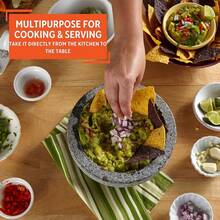 IMUSA USA Granite Molcajete Spice Grinder 6-Inch, Gray