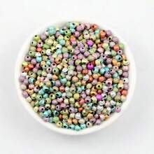 4/6/8/10/12/14/16/20mm Perline rotonde in plastica mista di colori, perline distanziatrici lucide, adatte per la realizzazione di gioielli fai-da-te, bracciali, collane, orecchini, materiali artigianali eleganti, regali per le vacanze, progetti artistici creativi