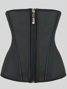 CZXMY Waist Trainer Belt With Zipper High Compression Body Shaper For Women Shapewear 1pc - Black - View 8