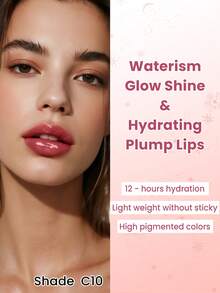 Bálsamo labial hidratante y brillante CATKIN, de textura ligera, no pegajoso, 3.4g, C10 Hibisco - C10 HIBISCO - Ver 4