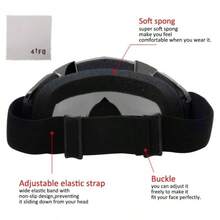Motorcycle Goggles Dirt Bike Goggles Windproof ATV Dustproof Racing GogglesScratch Resistant Ski Goggles Protective Safety Glasses PU Resin Black Frame+Color Lens - Marble Black Frame+color Lens - View 3