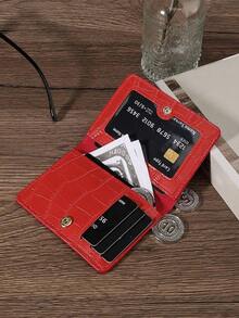 Pocket Wallet Fashion Malist Slim Lightweight Portable Cash Card Card Coin Pocket Birthday Anniversary Female Lady Girls Teenagers College Student School Student Men Male License Holder Card Holder Card Holder Wallet Business Card Holder Credit Card Holder Id Card Holder Card Holder Women Women Wallet Wallet Purse Wallet Card Wallet - 黑色 - 查看 3