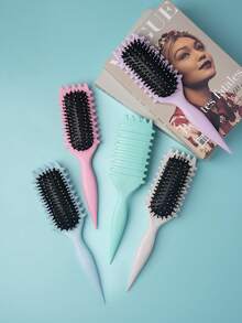 0150623540004 Cepillo desenredante para dar forma a los rizos, cepillo de nailon anti-frizz para definir rizos suaves y naturales, cepillo desenredante suave que reduce el daño y la estática, herramienta de peinado y cuidado del cabello para uso diario en mujeres y hombres, cepillo profesional para rizos para uso diario - Cepillo Candy auténtico