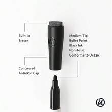 Dry Erase Lap Board, Double Sided, 9x 12 Inches, Dry Erase Marker Included, Small White Board, 1 Count