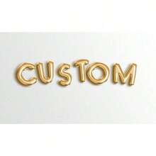 16 Colors Custom Balloon Letters Balloon Phrase Gold Letter Balloons Custom Balloon Banner Balloon LettersDefault Golden Balloon - Silver - View 9