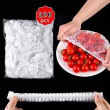 200pcs Reusable Stretch Silicone Lids, Food Wrap Covers, Fit Various Containers, Suitable For Leftovers, Grilling, Fruits & Vegetables - Multifunctional Sealing, Waterproof, Dustproof Stretch Film Covers For Kitchen, Refrigerator And Countertop Storage - Multicolor - View 12