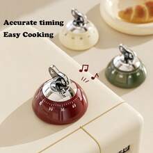 1PC Magnetic Kitchen Timer - Precision Countdown Timer With Strong Adhesive, Mechanical Desktop/Fridge Timer For Cooking, Baking & Studying (Easy-Read Dial) - Multicolor - View 1