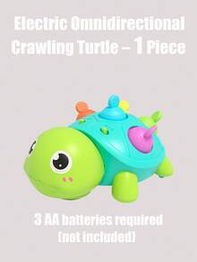 Quderbel Baby Krabbel-Spielzeug, allradgetriebenes elektrisches Spielzeug zur Förderung des Krabbelverhaltens für Neugeborene von 0-3 Jahren, Krabbel-Training und intelligente Bildung