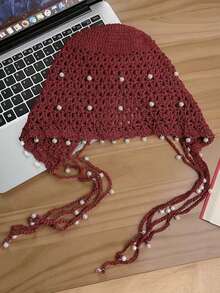 Random Style & Color Bohemian Vintage Handmade Tassel Fashion Ball Knitted Wool Beanie Hat, Unisex Warm Ear Warmer Headband, Suitable For Winter Outdoor Activities (Such As Skiing And Travel) And Autumn Accessories - Multicolor - View 19