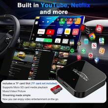 3-In-1 Wireless Carplay Adapter Support Apple CarPlay & Android Auto, Magic Video AI Box For Streaming  ,Upgraded Dual-Band WiFi, Converts Wired To Wireless Car Play For IPhone/Android - Black - View 8