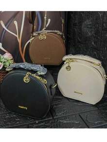 ASALOOG ROUND HANDBAG AND CASUAL CROSSBODY BAG DC-72 (COFFEE) - Coffee Brown - View 2