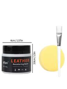 1.01oz White Shoe Polish Repair Cream, Suitable For Sneakers And Dress Shoes. Can Repair White Trims, Restore Damaged Leather Surfaces, And Provide Excellent Color Restoration! Includes Applicator Brush And Sponge.