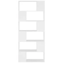 Libreria/divisorio per ambienti Larryhot bianco Legno ingegnerizzato, resistente e durevole, facile da montare, stile decorativo, adatto per riporre soprammobili, statuette, libri, piccoli oggetti, ecc. - Bianco - Visualizzare 3