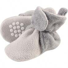 Luvable Friends Baby Girls' Cozy Fleece Booties