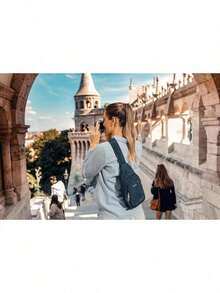 Baggallini Anti-Theft Daytripper Sling 7x12 Crossbody Travel  Bag/Securtex Locking Zippers, Slash-Resistant & RFID - Rượu Portobello - Xem 10