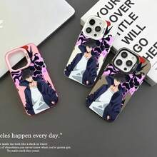 Custodia per telefono di moda anime Solo Leveling Sung Jin-Woo, colore argento, per iPhone 16, 15, 14, 13, 12, 11 Pro Max Plus - Z1 - Visualizzare 1