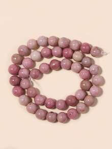 Cuentas de piedras naturales, cuentas sueltas de obsidiana, jade birmano, ojo de tigre, redondas y lisas, piedras preciosas de curación de energía para hacer joyas, pulseras y collares DIY