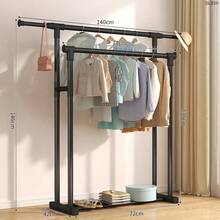 1 件/2 件独立式双杆多功能卧室衣架、金属服装整理架和黑色带轮卧室衣架、整理器、整理器、家庭收纳、女士白色 T 恤、女士黑色裤子、女士冬装、连衣裙、女士冬装、优雅女士连衣裙、女士白色衬衫、长袖、女士白色连体裤、女士春季连衣裙、女士春季服装、春季、春季服装、极简主义、夏季上衣 - 彩色 - 查看 7