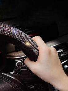 1 pieza Funda para volante de coche decorada con rhinestones - Multicolor - Ver 6