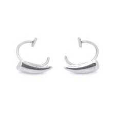 2pcs Stainless Steel Welded Conical Fang Lip Clip Jewelry, Material, Eternal Classic Element, High Quality Minimalist Style, Suitable For Daily Wear, Halloween Wolf Fang