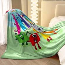Numberblocks Math Adventure Flannel Throw Blanket Colorful Educational Character Design Soft Warm Lightweight Blanket For Kids Playroom Classroom Nursery Bedroom Couch Learning Time Gift For Boys Girls Children Fans Birthday Christmas Educational Present, Versatile Shawl/Blanket: Durable, Comfy, Breathable, Easy-Care. Multi-Use: Bed/Sofa/Camp/Travel/Office/Car/Desk. Events: NY/V-Day/Fall/StPats/Halloween/Tgiving/Xmas/Solstice/Easter/Mom&Dad/July4/LaborDay. Patterns: Cheetah/Stripe/Plaid/Houndstooth/Geo/Animal/Botanical/Abstract/US Flag/Holiday Plaid. Types: Throw/Stitch/Hand-Stitched/Thermal/Flannel/Microfiber/Bamboo. Fringe/Tassels/Poms. Fabrics: Sherpa/Chunky/Cable Knit. Features: All-Season, Light Warmth, Anti-Pilling, Gift-Wrap. - 多色 23 - 查看 8