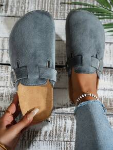 Pelle scamosciata grigio scuro