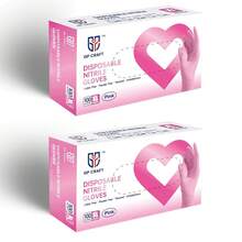 Pink Disposable Gloves, 3.5 Mil, For Office And Professional Use, Pink Industrial Disposable Gloves, Also Suitable For Cleaning Gloves. - 粉色 - 查看 13