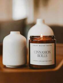 Cinnamon Roll Scented Candle, Baking-Inspired Food Lover Candle, Cozy Home Fragrance, Suitable For Kitchen, Bedroom And Living Room Decor, Sweet Gift For Women - Brown Large - View 3