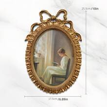 1pc European Retro Carved Resin Wall Hanging Photo Frame Decor Gifts Birthday Graduation