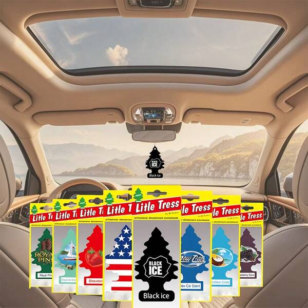 Small Trees Hanging Air Fresheners – Cute Tree-Shaped Design, Long-Lasting Freshness For Cars, Homes, Trucks & RVs