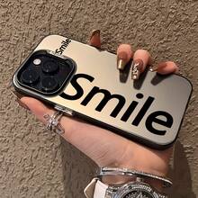 Simple Letter SMILE Mobile Phone IPhone15/15Plus/15Pro/15Promax, 14/14Plus/14Pro/14Promax, 13/13Pro/13Promax, 12/12Pro/12Promax, 11/11Pro/11Pro,/8 Plus, XR/XSMax IPhone17 - Style 1 (1pc) - View 7