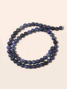 Cuentas de piedras naturales, cuentas sueltas de obsidiana, jade birmano, ojo de tigre, redondas y lisas, piedras preciosas de curación de energía para hacer joyas, pulseras y collares DIY