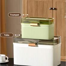 家用医药收纳箱时尚奢华大容量急救箱防尘防潮防光医药箱 - 白色 - 查看 9