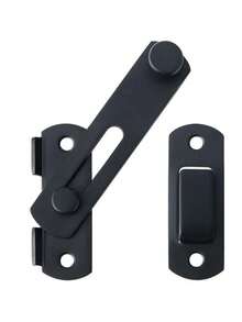 一套不锈钢翻盖式门锁 - 适用于谷仓木门、推拉式法式门和花园门的安全锁栓 - 耐用金属五金件，安装简便 - 彩色 - 查看 6