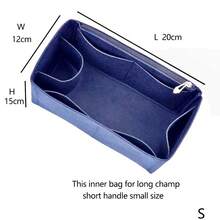 Organizador de bolsos tipo "bolsa dentro de bolsa", organizador de insertos para bolsos de marca . Regalo de Navidad, Acción de Gracias, invierno, vintage, para mujeres - Azul Marino - Ver 6