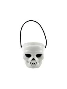 1pc-6pcs Halloween Witch Pumpkin Lantern, Black Flame Candy Bucket, Ghost Bucket, Pumpkin Bucket, Performance Decoration Props