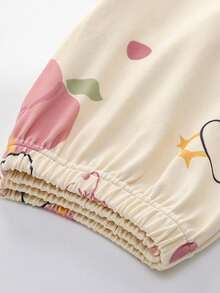 两件套女士V领睡衣套装，长袖上衣和长裤，柔软家居服，适合春秋季和秋冬季穿着。