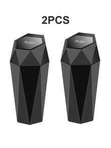 Car Trash Can With Lid , Car Cup Holder Trash Can, Mini Essential Car Accessories For Interior, Leakproof Garbage Can , Multipurpose Organizers And Storage For Car, Home, Kitchen, Office. - đen - Xem 13