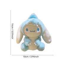 1pc Sanrio Dinosaur, Hello Kitty, Kuromi, My Melody, Pompompurin Plush Doll Keychain Doll, Backpack Charm, Christmas Tree Ornament, Holiday Gift - Multicolor - View 8