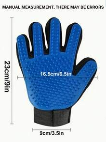 1pc Pet Grooming Gloves, 2-In-1 Pet Cleaning Gloves,Disposable Pet Cleaning Fingers, Ear Cleaning Fingers, Gentle Deshedding Brush For Dogs Cats, Dog Cat De- Cat Supplies Comb De-Shedding Brush Enhanced 5-Finger Design Suitable For Long Short Hair Easy To Clean Gentle De-Shedding For Dogs Cat, Easy Clean, Painless Grooming, Invigorating Massage