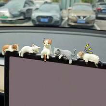 1pc Cute Miniature Cat Decoration Ornament Gifts Birthday Graduation - 彩色 - 查看 2