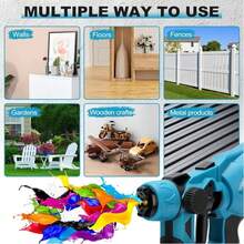 Cordless Electric Paint Sprayer, Replacement Type Paint Sprayer, With 900ml Container, Rubber Coated Non-Slip Handle, Suitable For Home Wall Painting, Furniture Coating And More