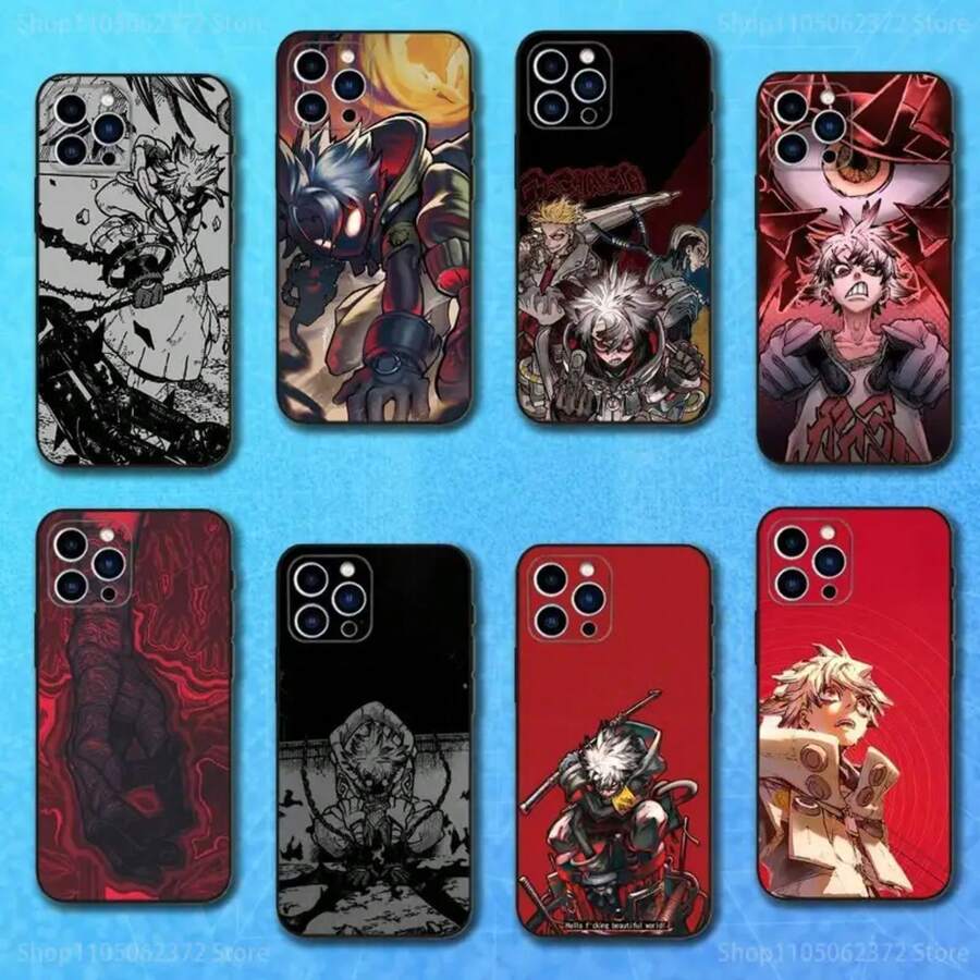 Funda de teléfono Hot G-Gachiakuta Comics compatible con  16,15,14,13,12,11 Plus, Pro Max, XS, X, XR, SE, Mini, 8, 7, funda de silicona suave negra, funda compatible con  17, funda de  17 Pro, funda de  17 Pro Max - z1 - Ver 1