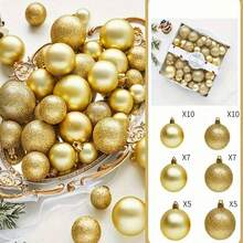 44 قطعة من زينة كرات عيد الميلاد غير قابلة للكسر، هدايا كرات عيد الميلاد مطلية بالكهرباء بأحجام 3 سم/6 سم، ديكورات شجرة عيد الميلاد الإبداعية، لوازم حفلات عيد الميلاد، مناسبة لديكور المنزل في الشتاء والاحتفالات العطلات، حفلات المناسبات، ديكورات حفلات عيد الميلاد، ديكورات المناسبات، هدايا الحفلات، ديكورات حفلات عيد الميلاد الممتعة، عيد الميلاد، السنة الجديدة السعيدة، ديكورات عيد الميلاد، هدية عيد الميلاد المثالية لأصدقائك وديكور الغرفة