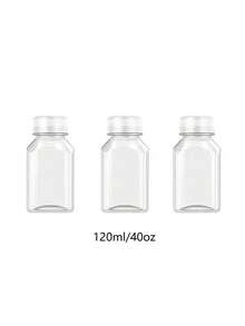 1/3/6/9/12个装迷你可重复使用塑料果汁瓶，带盖，健康果汁容器，适用于冰沙、茶、自制饮料，便携配件 - 彩色 - 查看 13