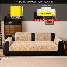 1PC New Sherpa Fleece Jacquard Sofa Cushion - Thickened Warm Seat Pad With Wave Pattern Design, Protective Cover For 1-4 Seater Sofas, Non-Slip All-Season Universal Use, Multi-Purpose For Home Room Decor And Furniture Protection - Multicolor - View 19